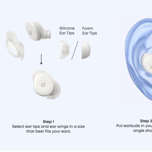 Bluetooth-гарнитура Anker SoundCore Sleep A30, С микрофоном, Стерео, Белый - № 12 Bluetooth-гарнитура Anker SoundCore Sleep A30, С микрофоном, Стерео, Белый - № 12