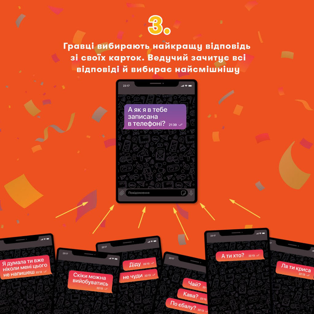 Игра для компании "У вас 1 новое сообщение 2.0", Orner - № 6 Игра для компании "У вас 1 новое сообщение 2.0", Orner - № 6