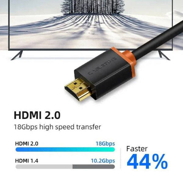 Кабель Cabletime CH23H, HDMI, 1.0 м., Чорний - № 4 Кабель Cabletime CH23H, HDMI, 1.0 м., Чорний - № 4