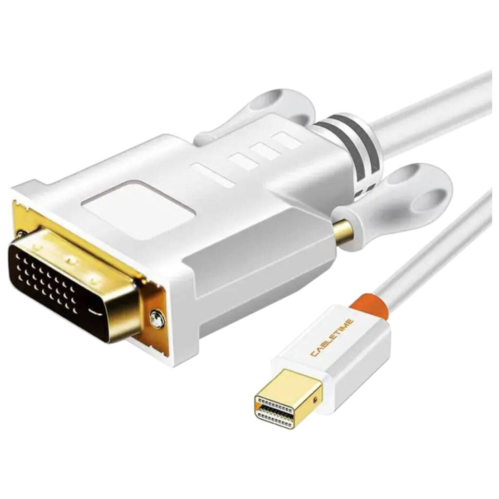 Кабель Cabletime CD48K, Mini DisplayPort, VGA, 0.2 м., Белый - № 1 Кабель Cabletime CD48K, Mini DisplayPort, VGA, 0.2 м., Белый - № 1