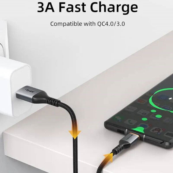 Кабель Cabletime CA40H, Type-C, 2.0 м., Чорний - № 3 Кабель Cabletime CA40H, Type-C, 2.0 м., Чорний - № 3