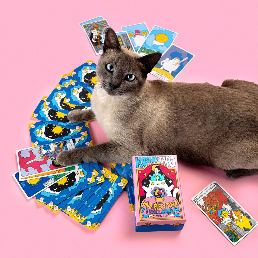 Карты Таро "Кошачье таро", Orner - № 5 Карты Таро "Кошачье таро", Orner - № 5