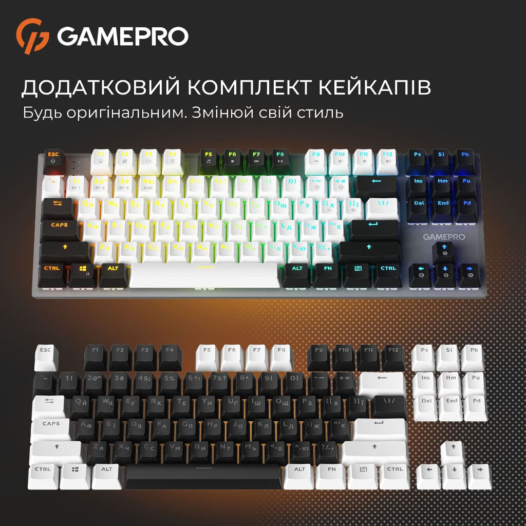 Клавиатура GamePro Genesis Joker Pro MK124G Pro, Серый - № 7 Клавиатура GamePro Genesis Joker Pro MK124G Pro, Серый - № 7