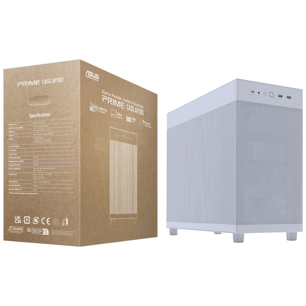 Корпус Asus Prime AP303 Mesh, Білий - № 4 Корпус Asus Prime AP303 Mesh, Білий - № 4