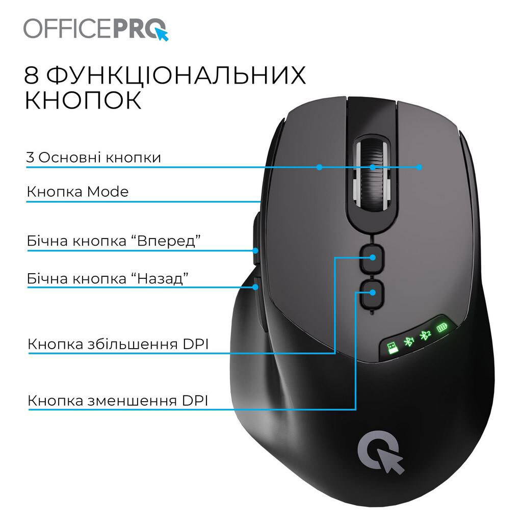 Миша OfficePro M520B, Чорний - № 7 Миша OfficePro M520B, Чорний - № 7