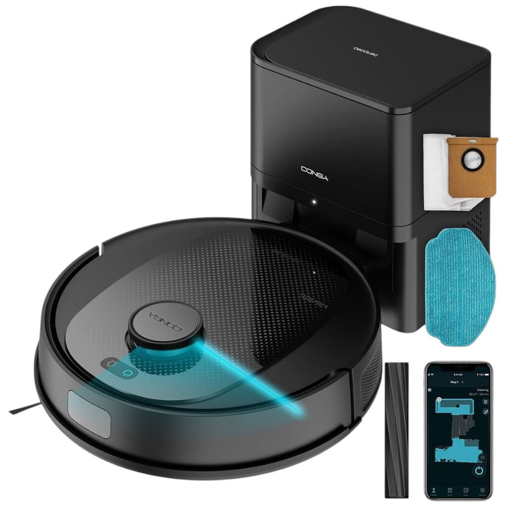 Робот-пылесос Cecotec Conga 7690 Immortal Max Home, Черный - № 1 Робот-пылесос Cecotec Conga 7690 Immortal Max Home, Черный - № 1