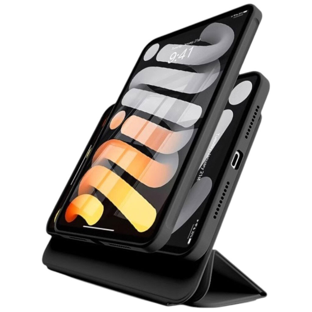 Чохол (книжка) Apple iPad Mini 6, BeCover Ultra Slim Origami Flex, Чорний - № 1 Чохол (книжка) Apple iPad Mini 6, BeCover Ultra Slim Origami Flex, Чорний - № 1