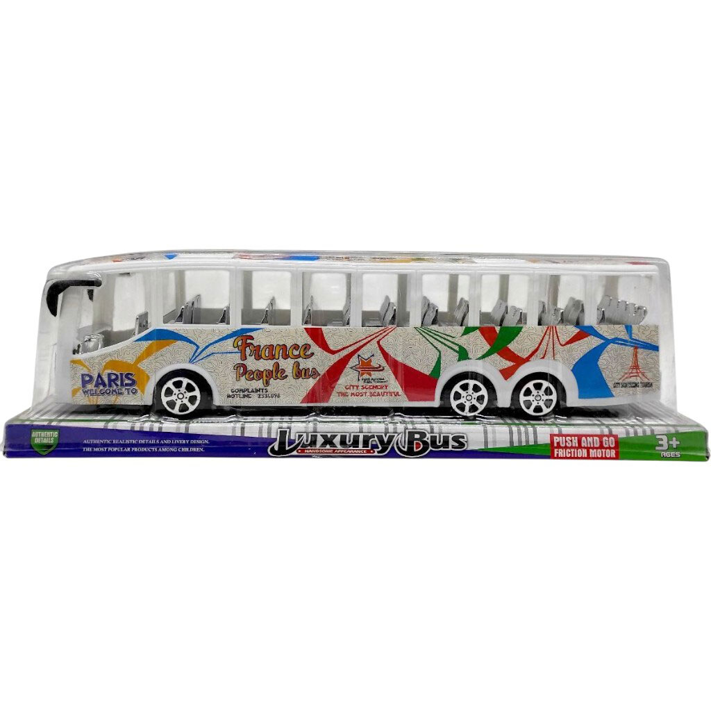 Автобус инерционный, коробка 35х10, 5х8, 5 см, Mic - № 1 Автобус инерционный, коробка 35х10, 5х8, 5 см, Mic - № 1