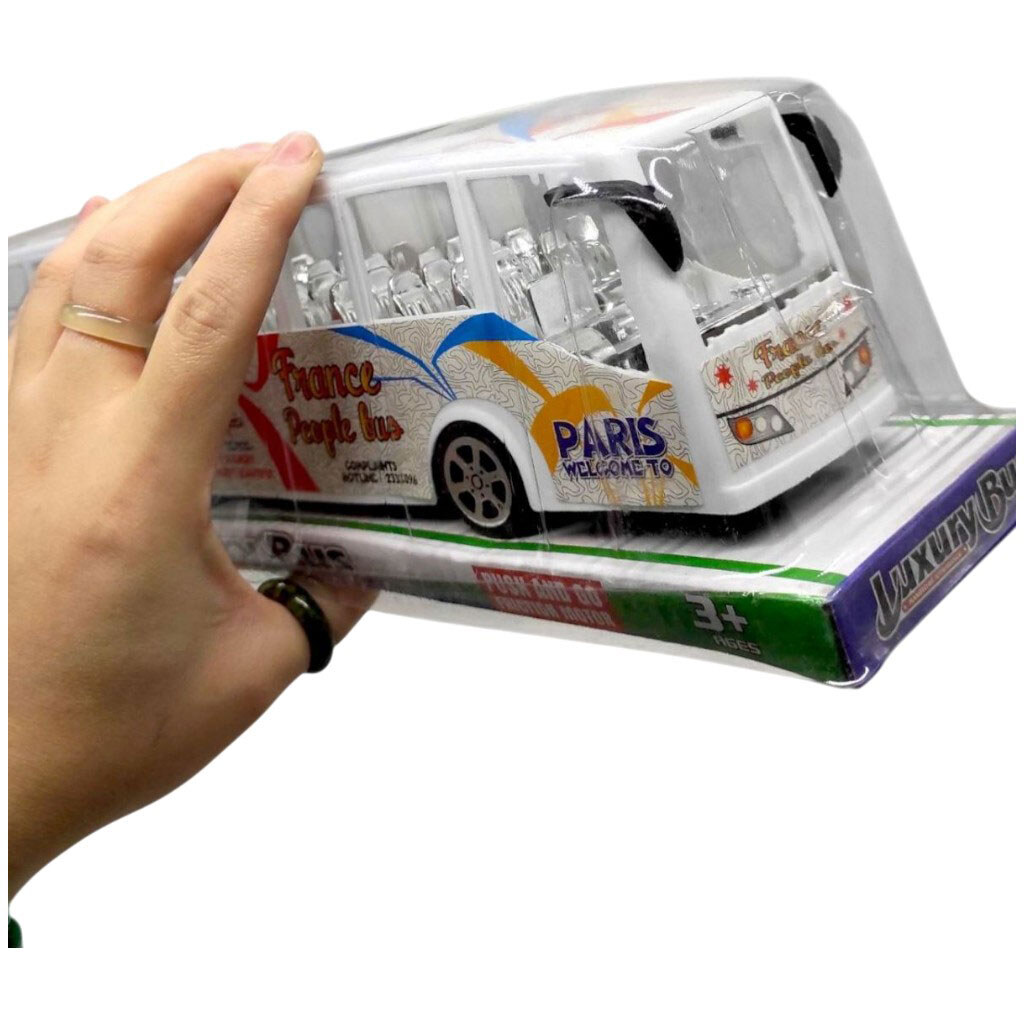 Автобус инерционный, коробка 35х10, 5х8, 5 см, Mic - № 2 Автобус инерционный, коробка 35х10, 5х8, 5 см, Mic - № 2