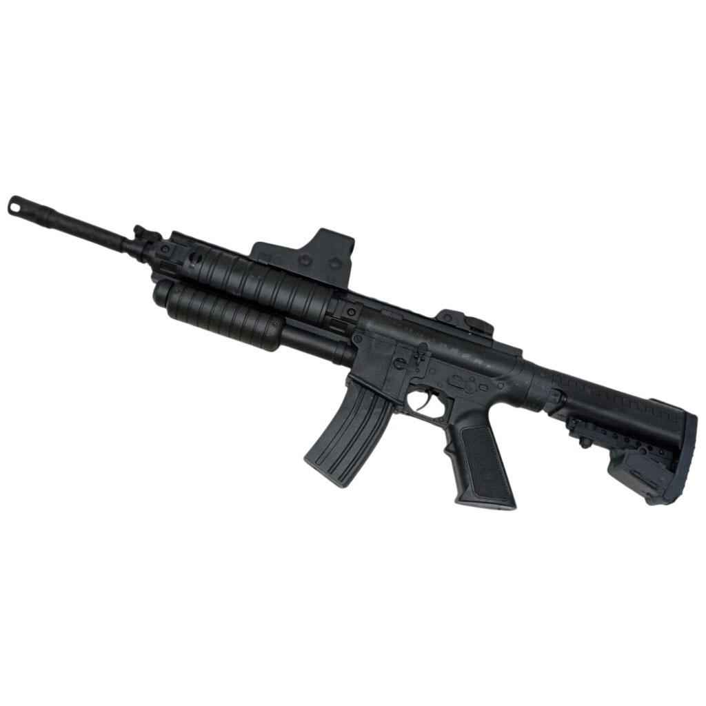 Автомат: шарики, батар., лазер, короб. 50х19х6, HUANGHE - № 1 Автомат: шарики, батар., лазер, короб. 50х19х6, HUANGHE - № 1