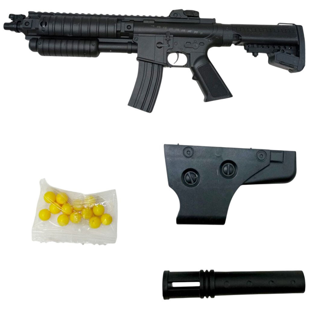 Автомат: шарики, батар., лазер, короб. 50х19х6, HUANGHE - № 4 Автомат: шарики, батар., лазер, короб. 50х19х6, HUANGHE - № 4