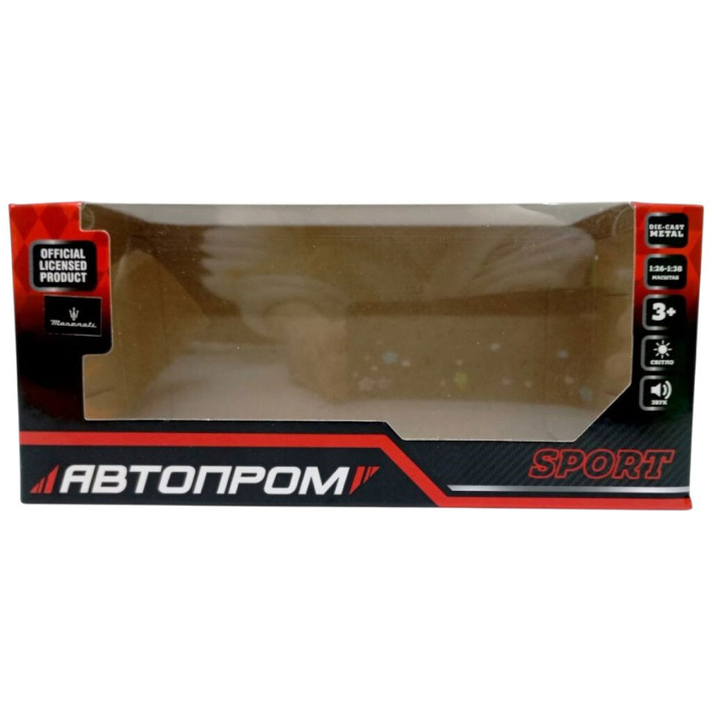 Автомодель 1:33 "Maserati MC20", 18,3 х 8,2 х 9,2 см, Автопром - № 2 Автомодель 1:33 "Maserati MC20", 18,3 х 8,2 х 9,2 см, Автопром - № 2