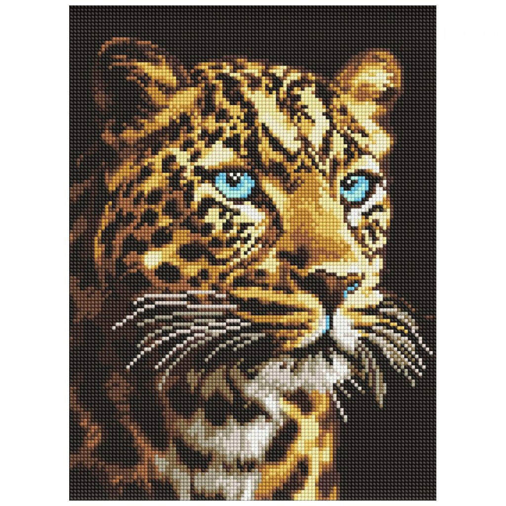 Алмазная мозаика "Взгляд ягуара", 30х40 см, Ідейка - № 1 Алмазная мозаика "Взгляд ягуара", 30х40 см, Ідейка - № 1