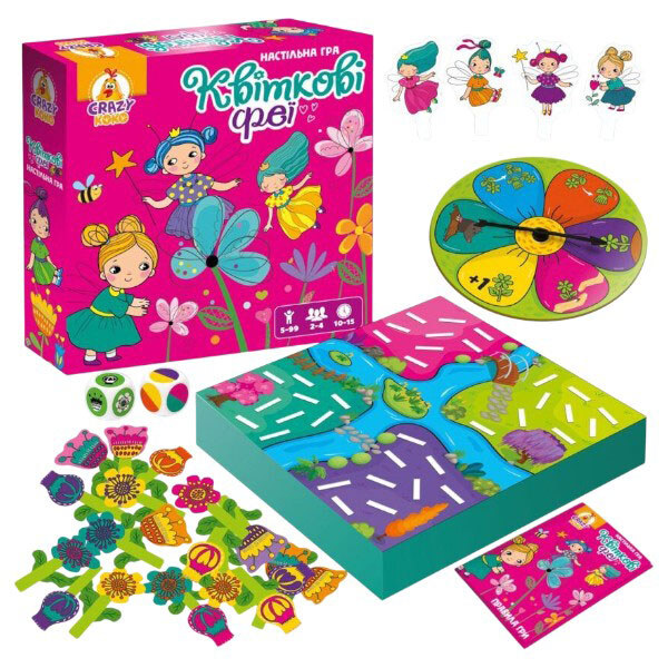 Игра настольная развлекательная "Цветочные феи", Vladi Toys - № 2 Игра настольная развлекательная "Цветочные феи", Vladi Toys - № 2