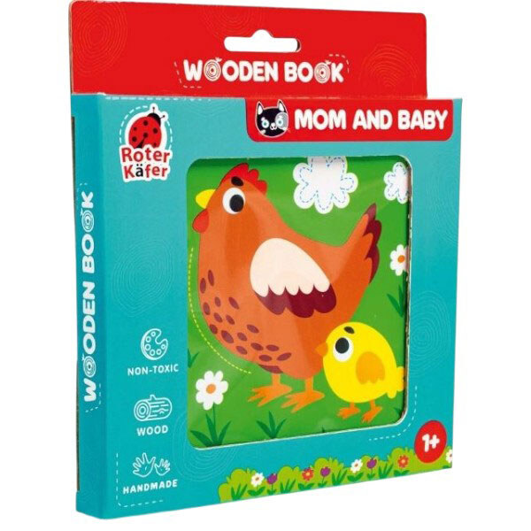 Іграшка "Дерев'яна книга. Мама та дитя", Vladi Toys - № 1 Іграшка "Дерев'яна книга. Мама та дитя", Vladi Toys - № 1