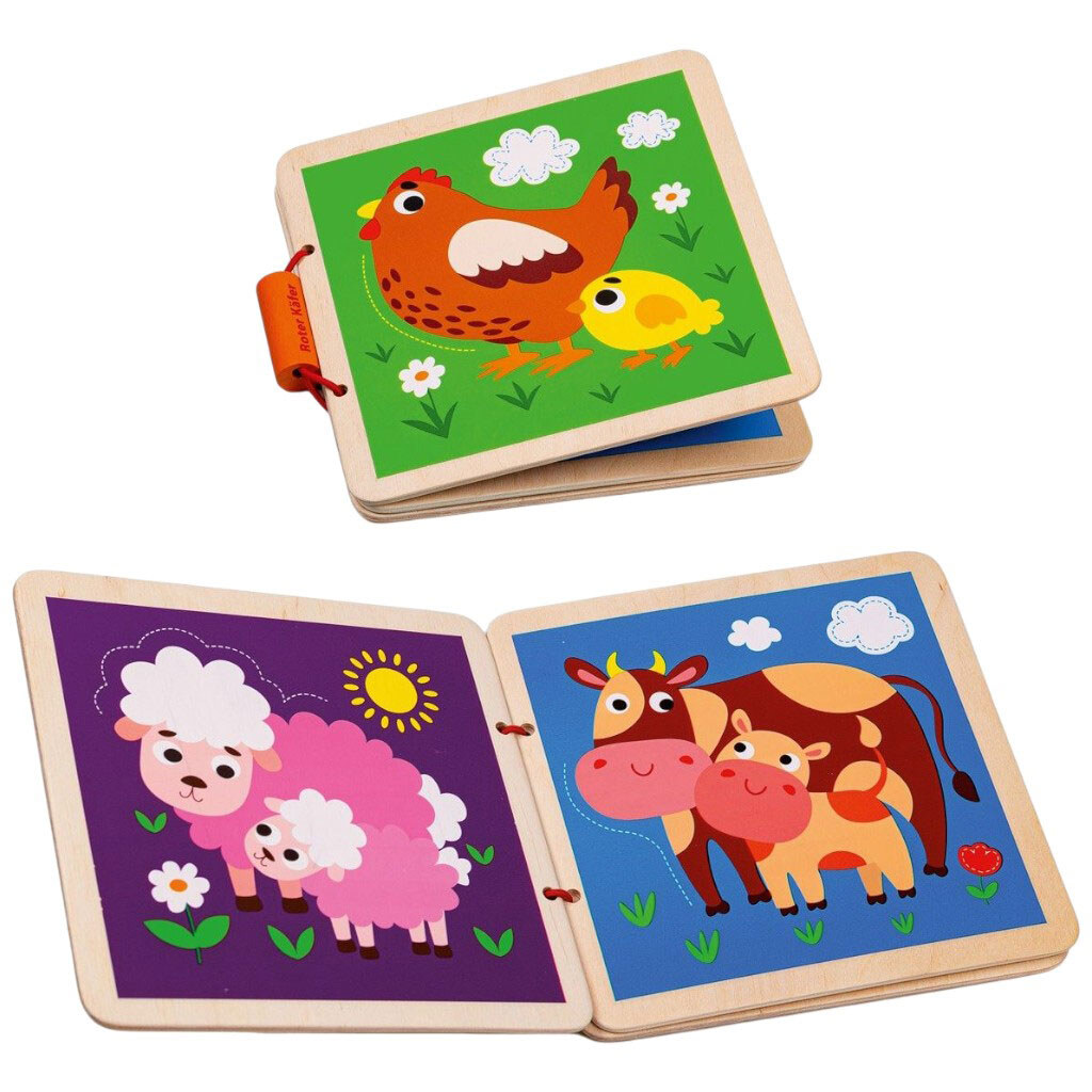 Іграшка "Дерев'яна книга. Мама та дитя", Vladi Toys - № 3 Іграшка "Дерев'яна книга. Мама та дитя", Vladi Toys - № 3