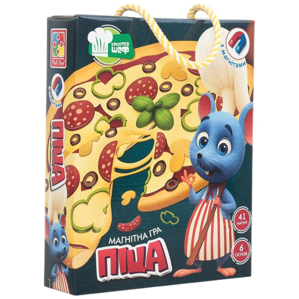 Гра магнітна "Піца", укр, Vladi Toys - № 1 Гра магнітна "Піца", укр, Vladi Toys - № 1