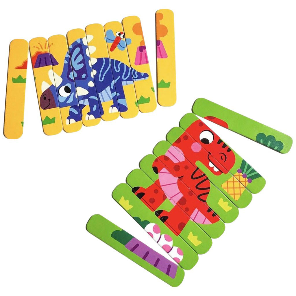 Игра настольная "Пазлы палочки: Динозавры", Vladi Toys - № 2 Игра настольная "Пазлы палочки: Динозавры", Vladi Toys - № 2