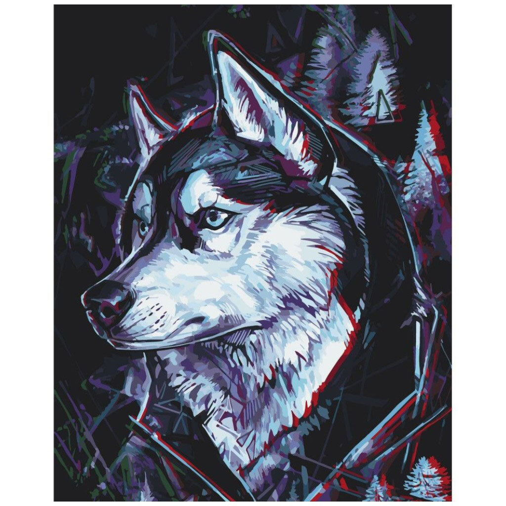 Картина по номерам "Друг Хаски", 40х50 см, Art Craft - № 1 Картина по номерам "Друг Хаски", 40х50 см, Art Craft - № 1