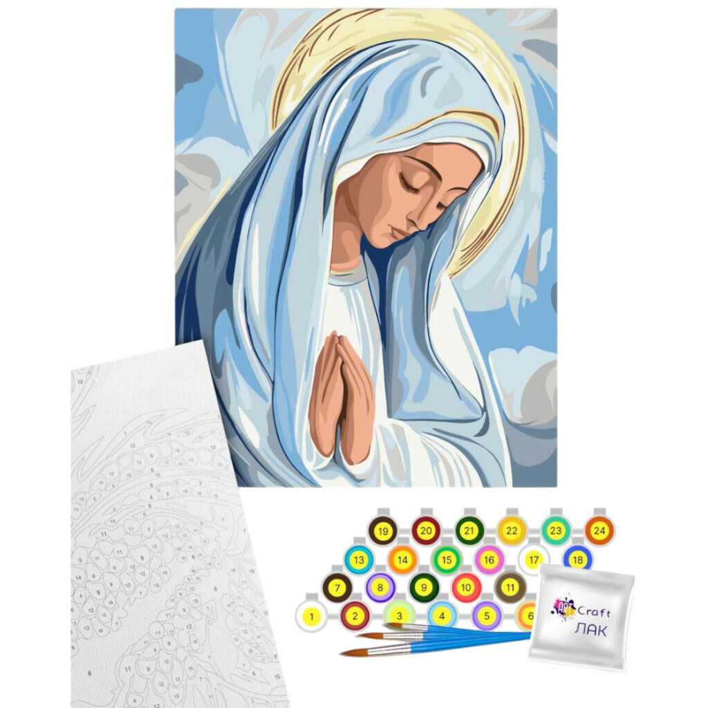 Картина по номерам "Молитва", 40x50 см, Art Craft - № 2 Картина по номерам "Молитва", 40x50 см, Art Craft - № 2