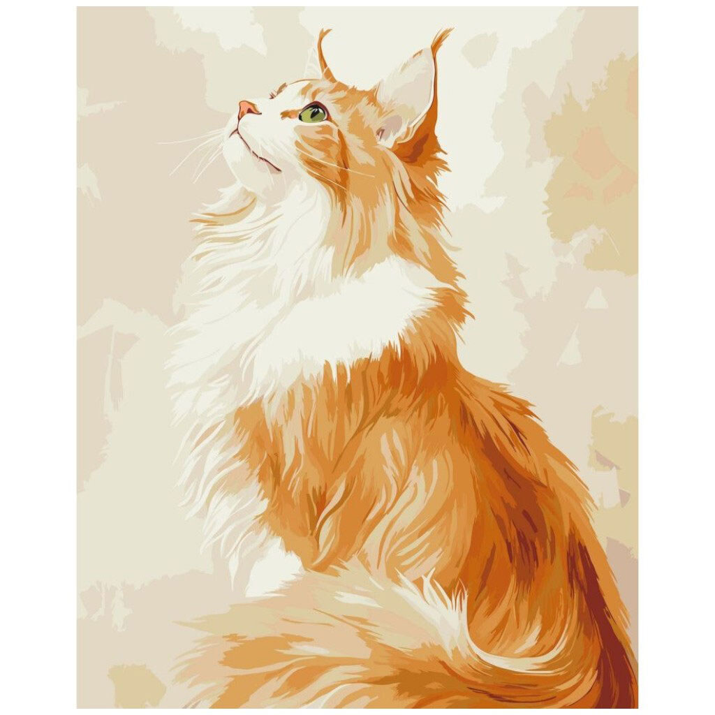 Картина по номерам "Рыжий Мэйн-кун", 40х50 см, Art Craft - № 1 Картина по номерам "Рыжий Мэйн-кун", 40х50 см, Art Craft - № 1