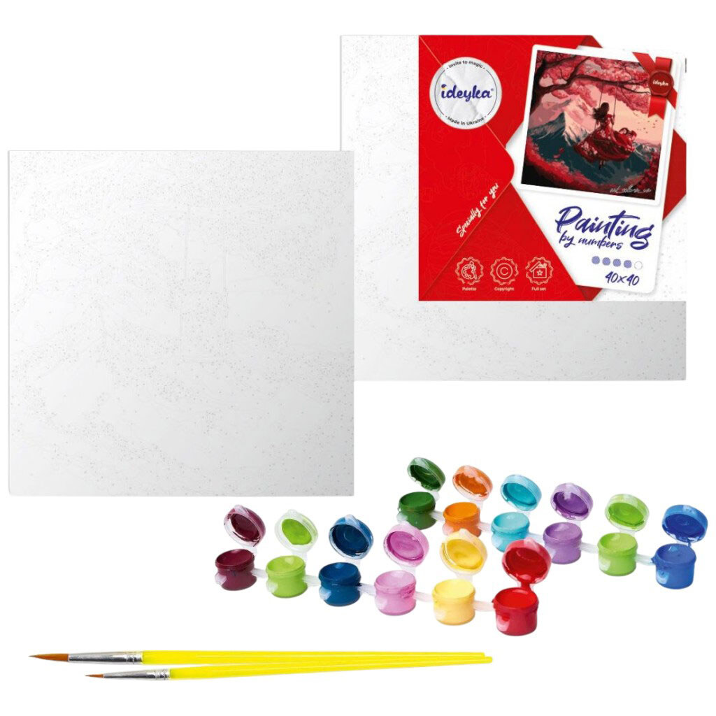 Картина по номерам "Силуэт дерева", 40х40 см, Ідейка - № 2 Картина по номерам "Силуэт дерева", 40х40 см, Ідейка - № 2