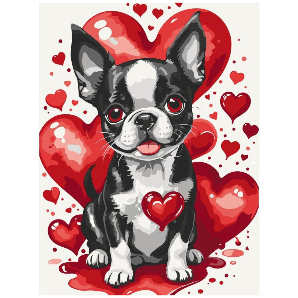 Картина по номерам "Ушастый Валентин", 30х40 см, Art Craft - № 1 Картина по номерам "Ушастый Валентин", 30х40 см, Art Craft - № 1