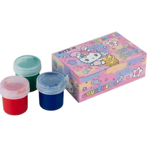 Фарби "Гуаш. Hello Kitty", 6 кольорів, Kite - № 2 Фарби "Гуаш. Hello Kitty", 6 кольорів, Kite - № 2