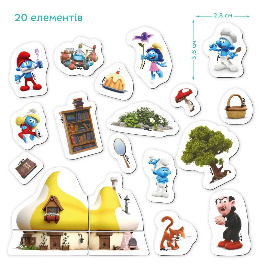 Магнітна гра "Будинок Мрії. The Smurfs Їдальня Шефа", Dodo - № 3 Магнітна гра "Будинок Мрії. The Smurfs Їдальня Шефа", Dodo - № 3