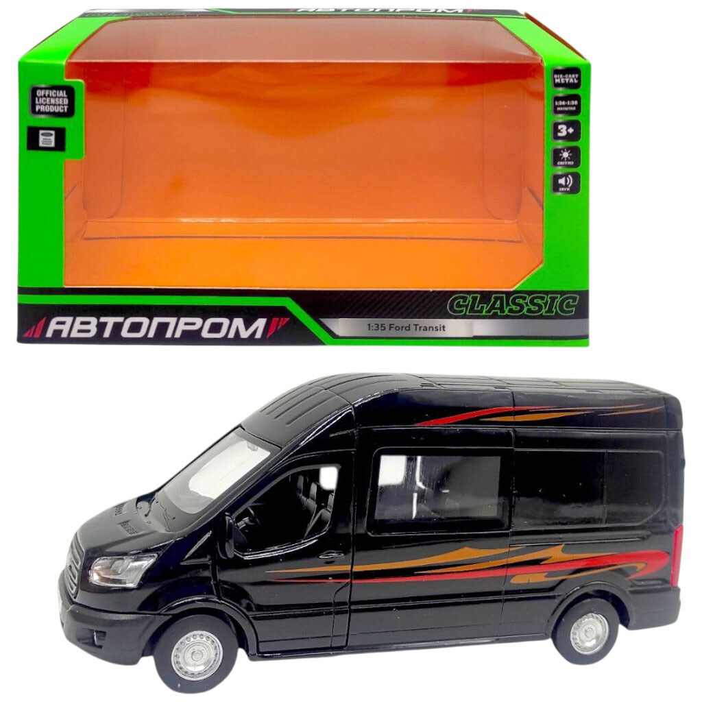 Машинка металева "Ford Transit", коробка, 21,5 х11, 5х9, 5 см, Автопром - № 2 Машинка металева "Ford Transit", коробка, 21,5 х11, 5х9, 5 см, Автопром - № 2