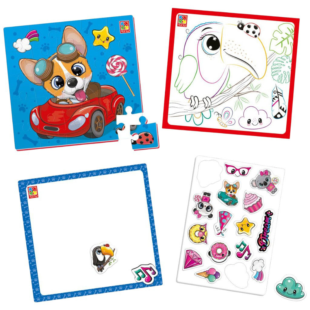 Набір для творчості 4в1 "Веселі звірятка", укр, Vladi Toys - № 2 Набір для творчості 4в1 "Веселі звірятка", укр, Vladi Toys - № 2