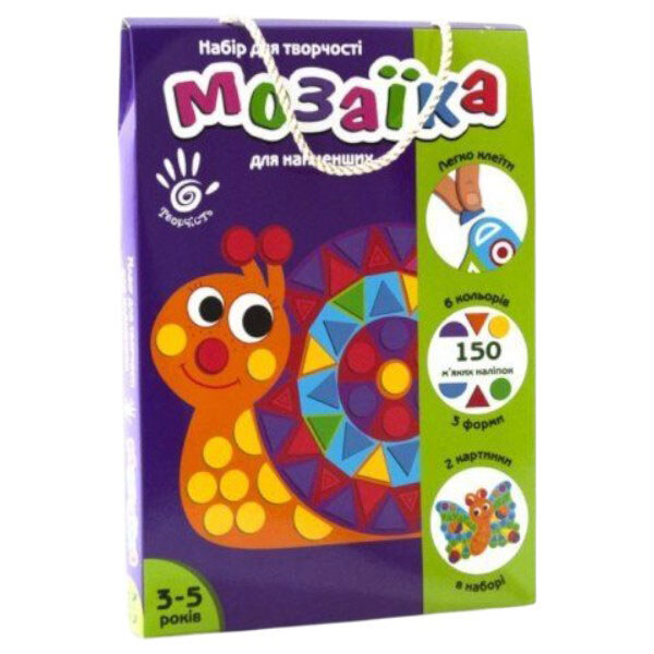 Набір для творчості "Мозаїка. Равлик", Vladi Toys - № 1 Набір для творчості "Мозаїка. Равлик", Vladi Toys - № 1