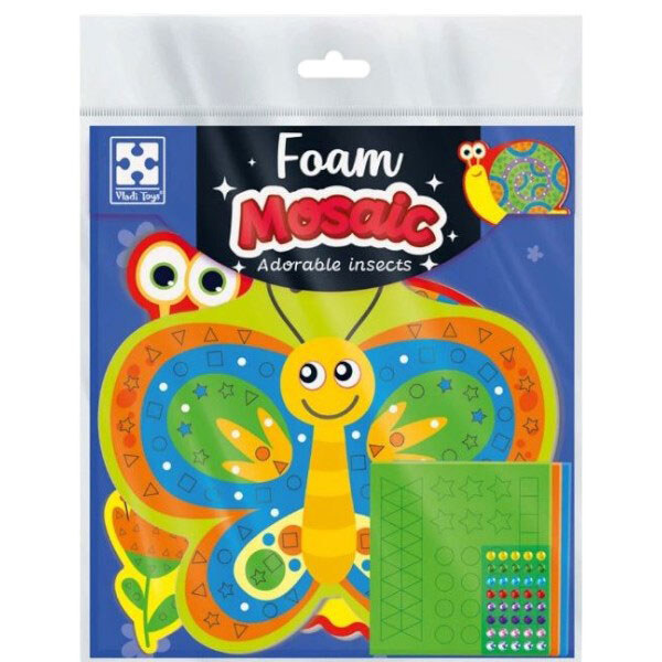 Набір для творчості з м'якою мозаїкою та стразами "Чарівні комашки", Vladi Toys - № 1 Набір для творчості з м'якою мозаїкою та стразами "Чарівні комашки", Vladi Toys - № 1