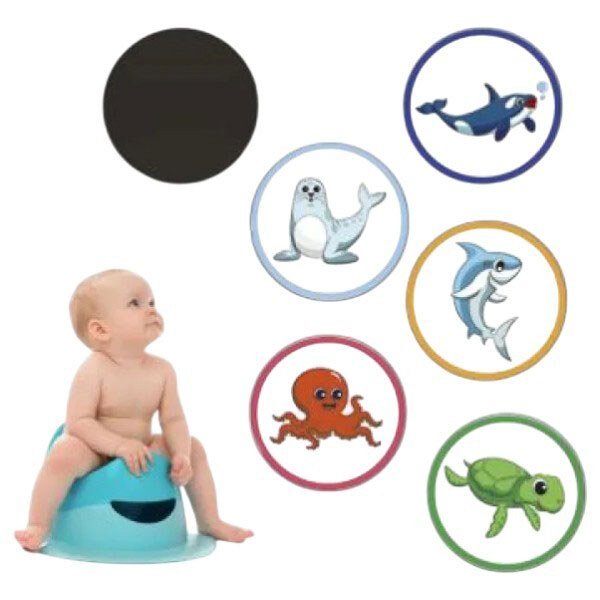 Наклейки для приучения ребенка к горшку "Морские животные", 5 шт., Mega Zayka - № 2 Наклейки для приучения ребенка к горшку "Морские животные", 5 шт., Mega Zayka - № 2