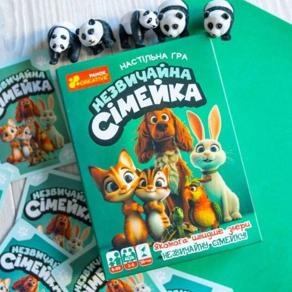 Настільна гра "Незвичайна сімейка", Ранок - № 6 Настільна гра "Незвичайна сімейка", Ранок - № 6
