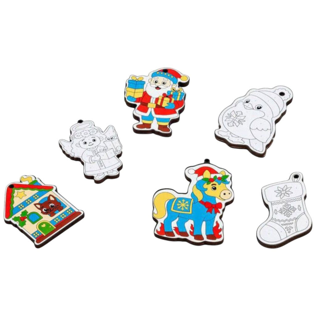 Новорічний бокс "Розфарбуй сам", Puzzleok - № 1 Новорічний бокс "Розфарбуй сам", Puzzleok - № 1