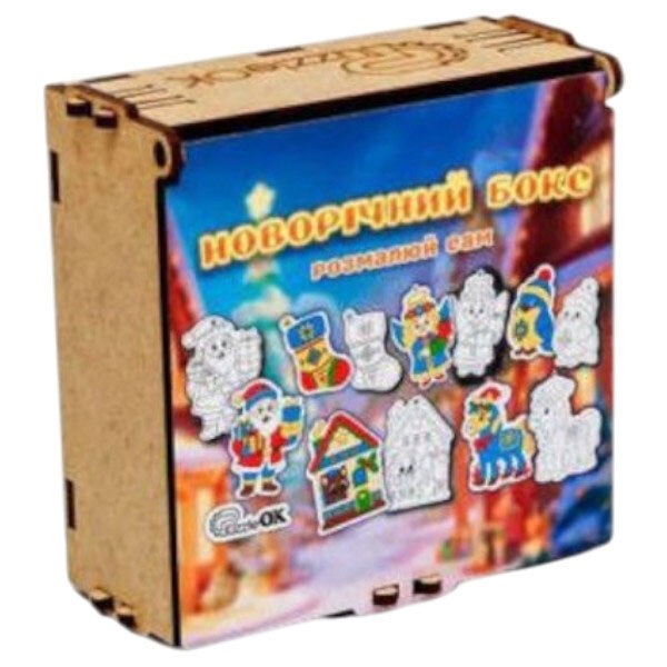 Новорічний бокс "Розфарбуй сам", Puzzleok - № 2 Новорічний бокс "Розфарбуй сам", Puzzleok - № 2