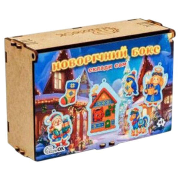 Новорічний бокс-пазли "Склади сам", Puzzleok - № 2 Новорічний бокс-пазли "Склади сам", Puzzleok - № 2
