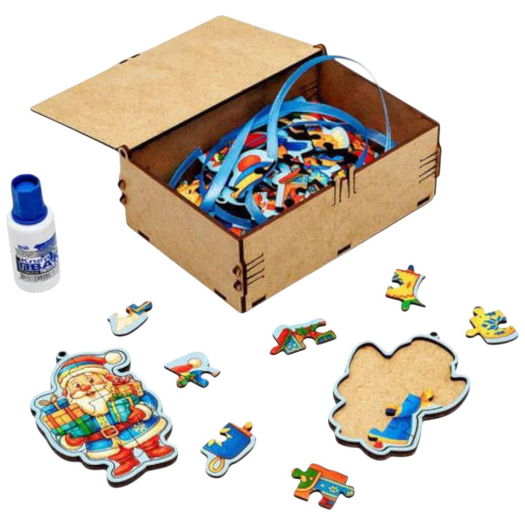 Новорічний бокс-пазли "Склади сам", Puzzleok - № 3 Новорічний бокс-пазли "Склади сам", Puzzleok - № 3