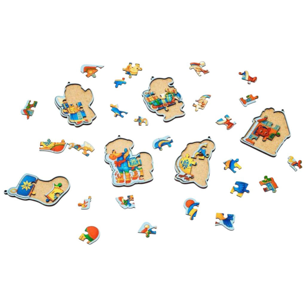 Новорічний бокс-пазли "Склади сам", Puzzleok - № 4 Новорічний бокс-пазли "Склади сам", Puzzleok - № 4