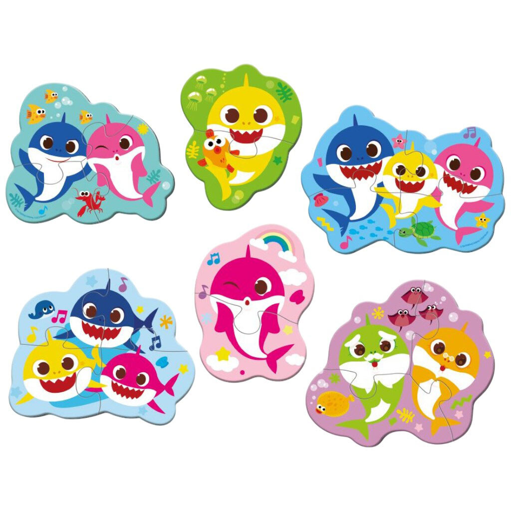 Пазл "Baby Shark", 2 пазла × 2 эл., 2 пазла × 3 эл., 2 пазла × 4 эл., Dodo - № 1 Пазл "Baby Shark", 2 пазла × 2 эл., 2 пазла × 3 эл., 2 пазла × 4 эл., Dodo - № 1