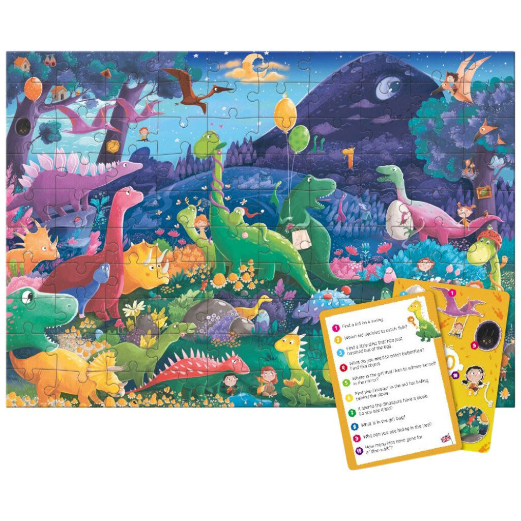 Пазл "Look and Find/Ищи и находи. Страна динозавров", 100 эл, Dodo - № 3 Пазл "Look and Find/Ищи и находи. Страна динозавров", 100 эл, Dodo - № 3
