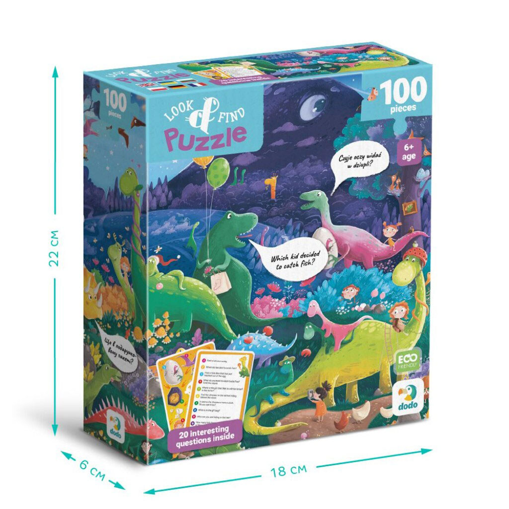 Пазл "Look and Find/Ищи и находи. Страна динозавров", 100 эл, Dodo - № 6 Пазл "Look and Find/Ищи и находи. Страна динозавров", 100 эл, Dodo - № 6