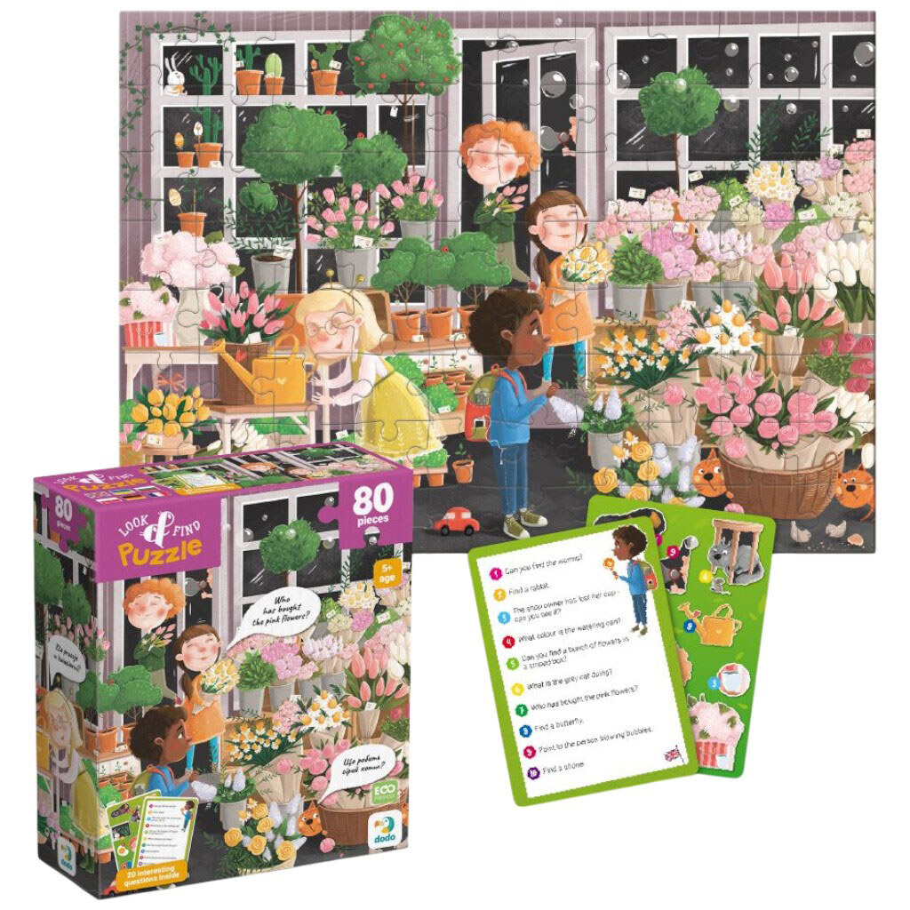 Пазл "Look and Find/Ищи и находи. Цветущая весна", 80 ел, Dodo - № 2 Пазл "Look and Find/Ищи и находи. Цветущая весна", 80 ел, Dodo - № 2