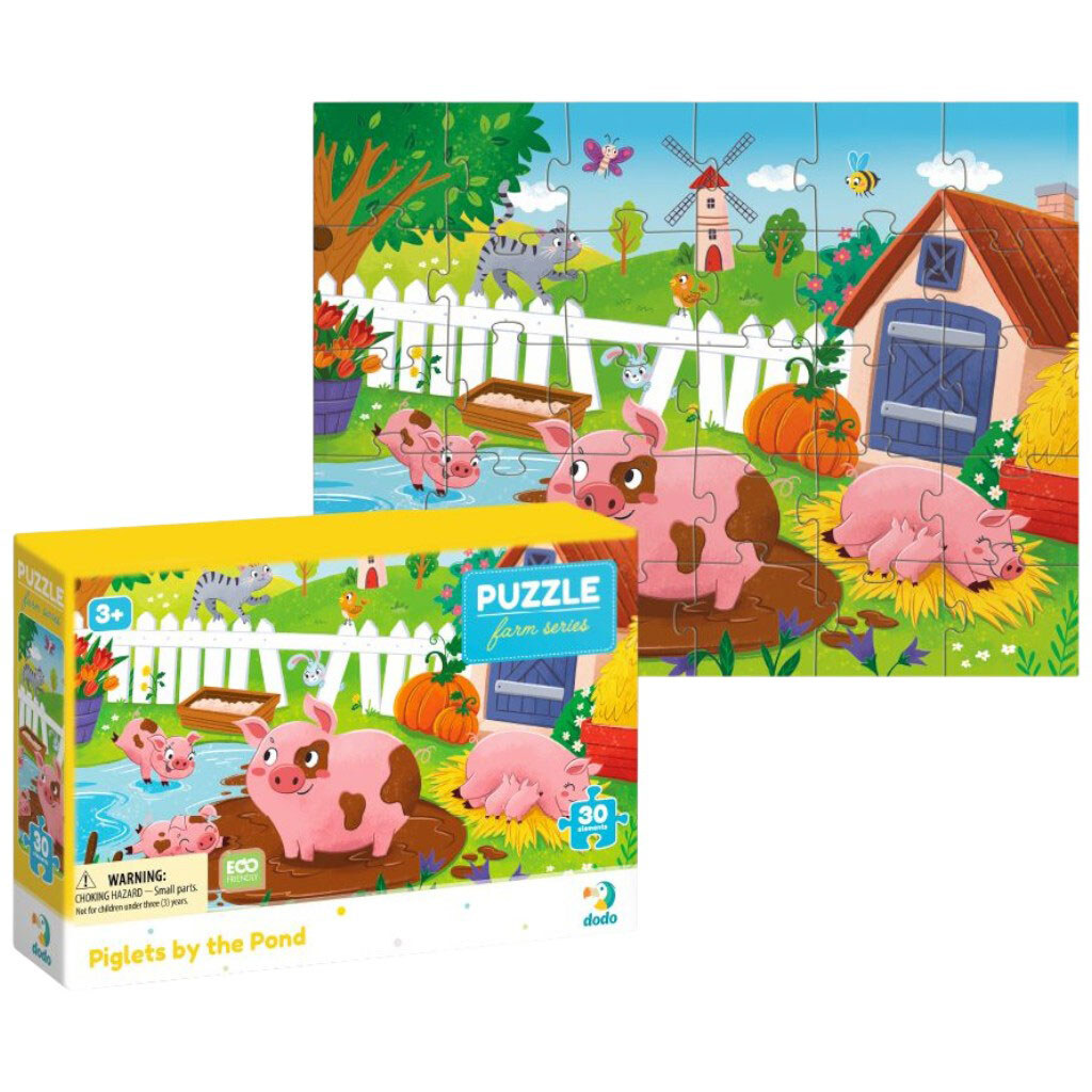 Пазл "Поросята у пруда", 30 эл, Dodo - № 2 Пазл "Поросята у пруда", 30 эл, Dodo - № 2
