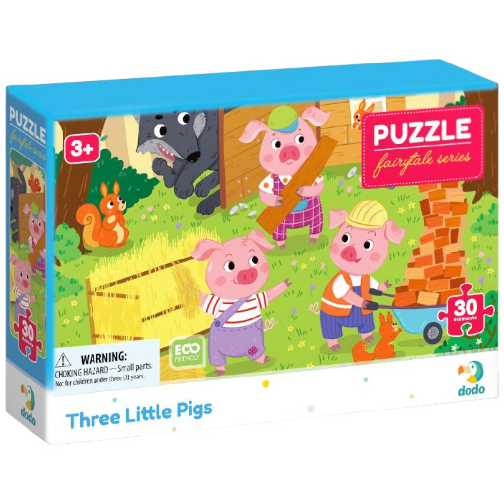 Пазл "Три порося", 30 ел, Dodo - № 2 Пазл "Три порося", 30 ел, Dodo - № 2