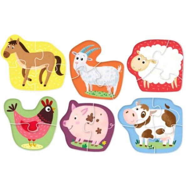 Пазлы "Домашние животные", 2-3-4 элемента, Dodo - № 1 Пазлы "Домашние животные", 2-3-4 элемента, Dodo - № 1