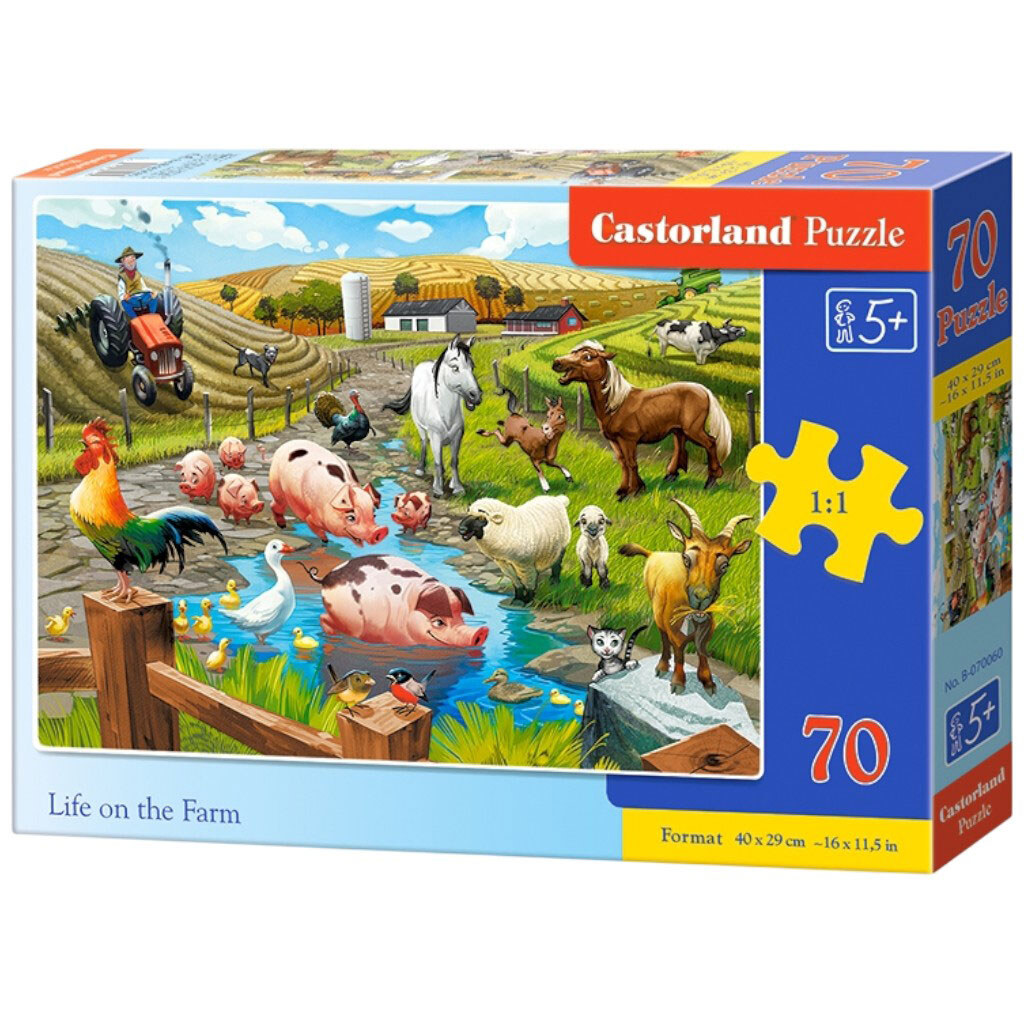Пазлы "На ферме", 70 элементов, Castorland - № 1 Пазлы "На ферме", 70 элементов, Castorland - № 1