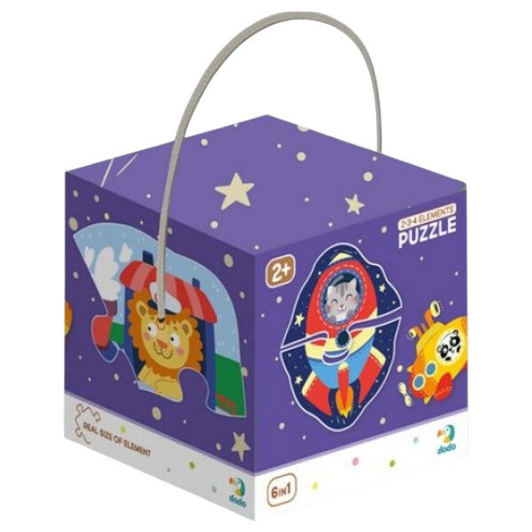 Пазлы "Транспорт", 6 пазлов, Dodo - № 2 Пазлы "Транспорт", 6 пазлов, Dodo - № 2