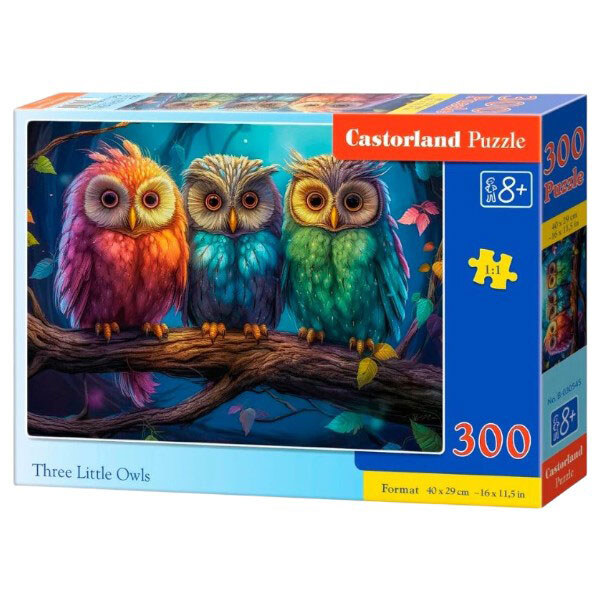 Пазлы "Три маленьких совы", 300 элементов, Castorland - № 2 Пазлы "Три маленьких совы", 300 элементов, Castorland - № 2
